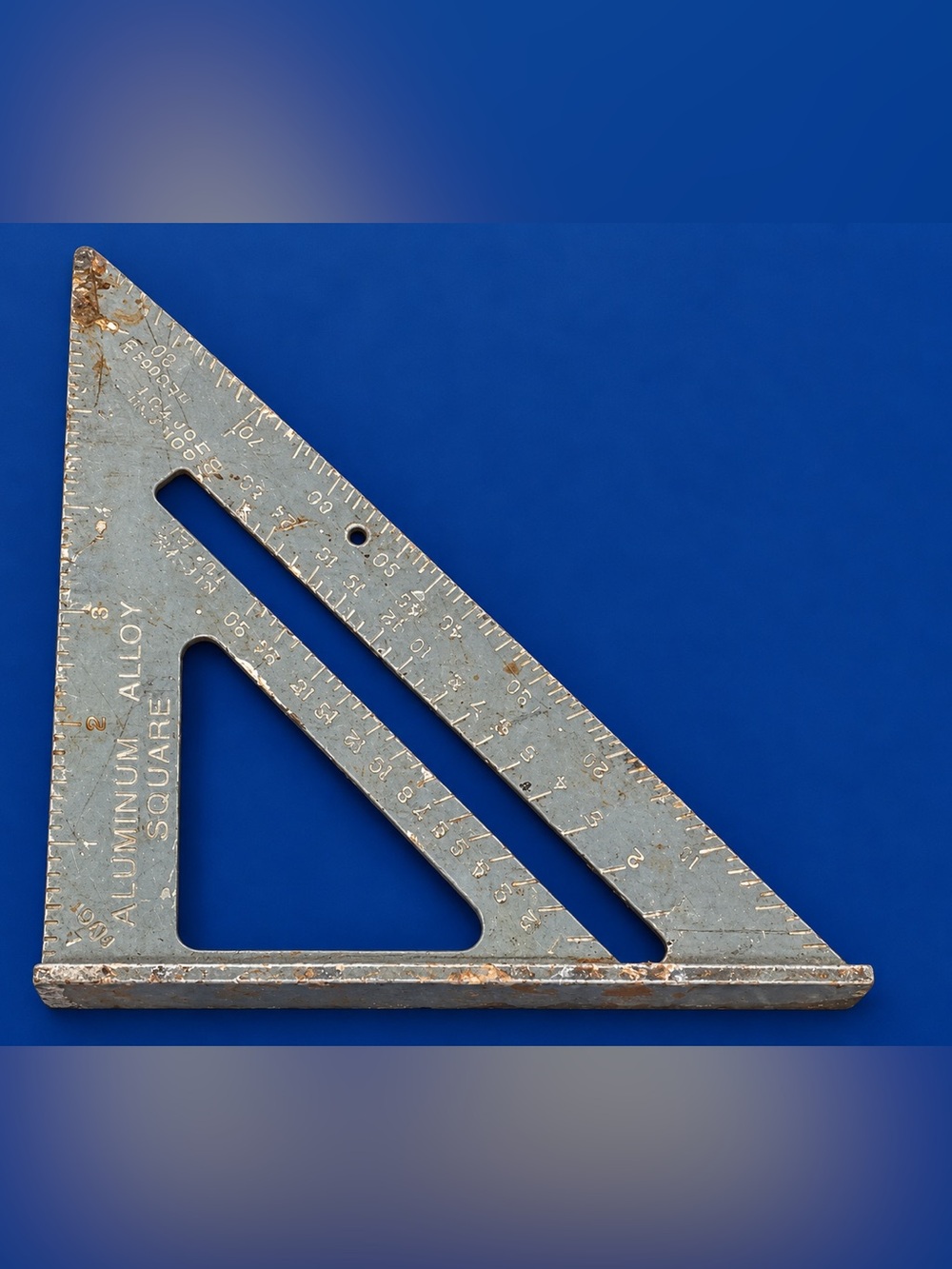 Vintage Metal Speed Square Carpenter Rafter Framing Tool